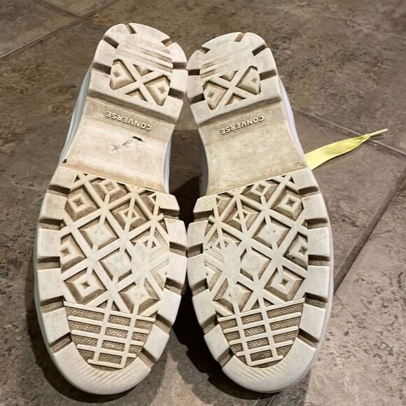 Converse White Chuck Taylor All Star Lugged Leather Sneaker Shoes Womens Size 8 - Picture 8 of 12